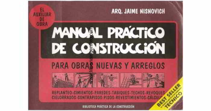 manual practico de la construccion - jaime nisnovich