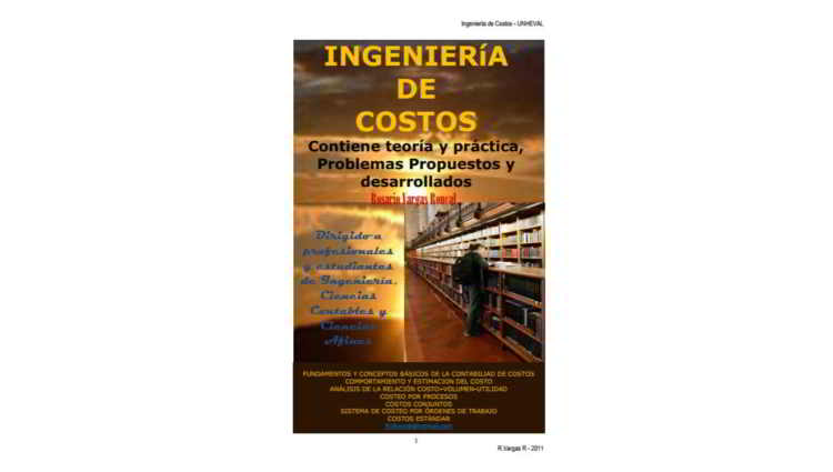 Ingenieria de costos - Rosario Vargas