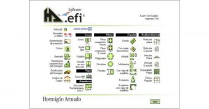 HA-efi Software para el Cálculo de Estructuras de Hormigón Armado