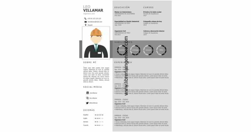 curriculum vitae ingeniero