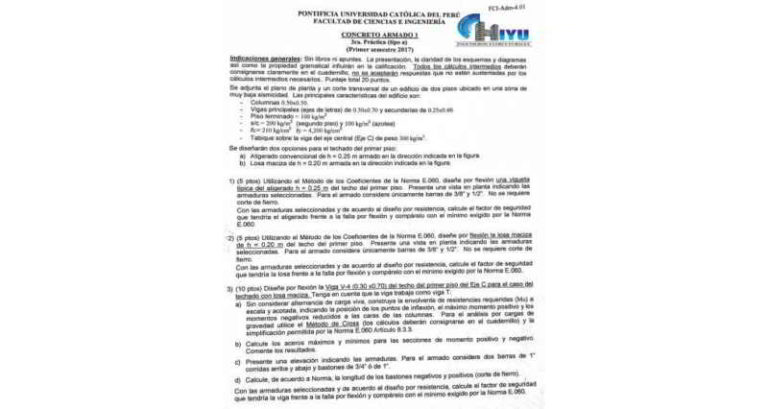 examen y solucionario concreto armado