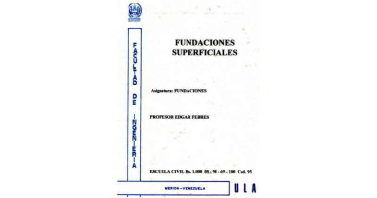 fundaciones superficiales - edgar febres