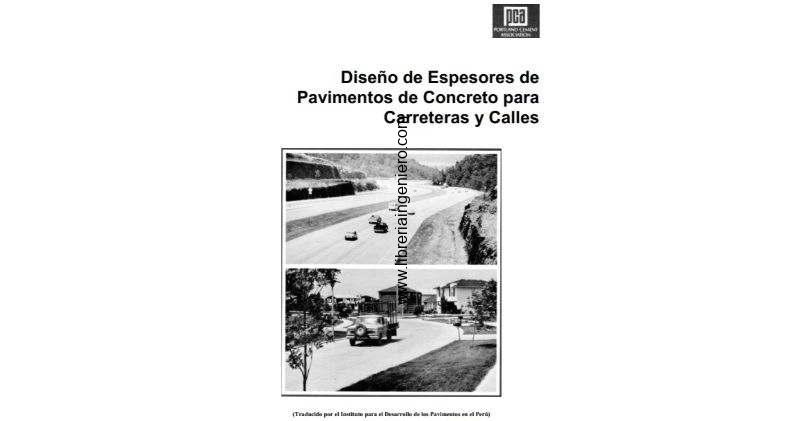 diseño de espesores de pavimentos de concreto