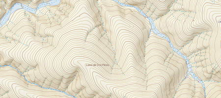 curvas de nivel mapa topografico