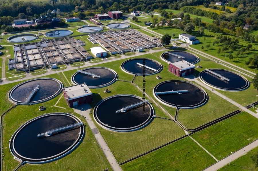 planta de tratamiento de aguas residuales