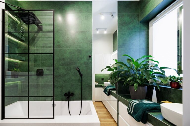 mampara para baño