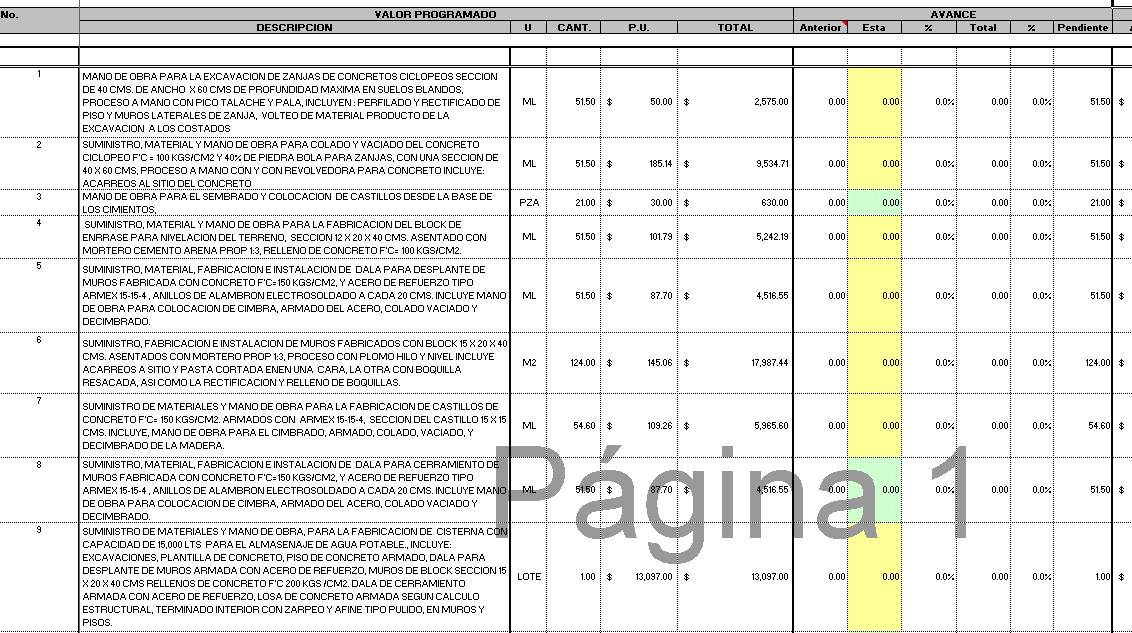 Estimacion en blanco buena - direccion de obras