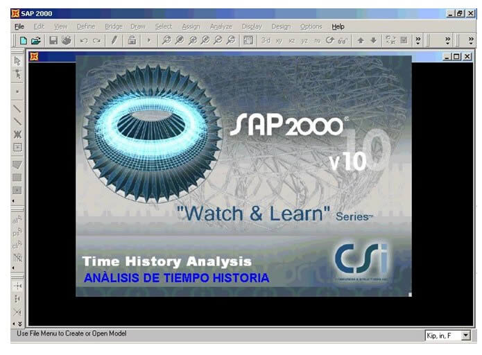 Analisis tiempo historia - sap 2000