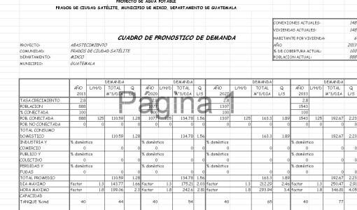 Calculo hidraulico abastecimiento