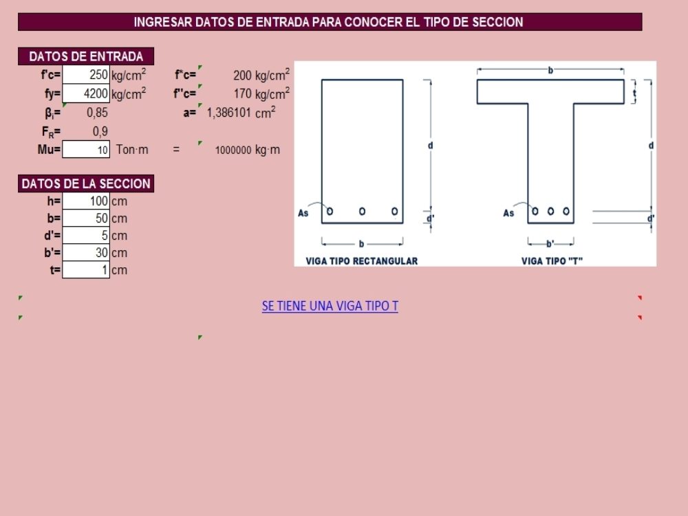 Calculo de diseno de vigas de concreto