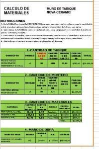 Cuantificacion de ladrillo - muro de tabique